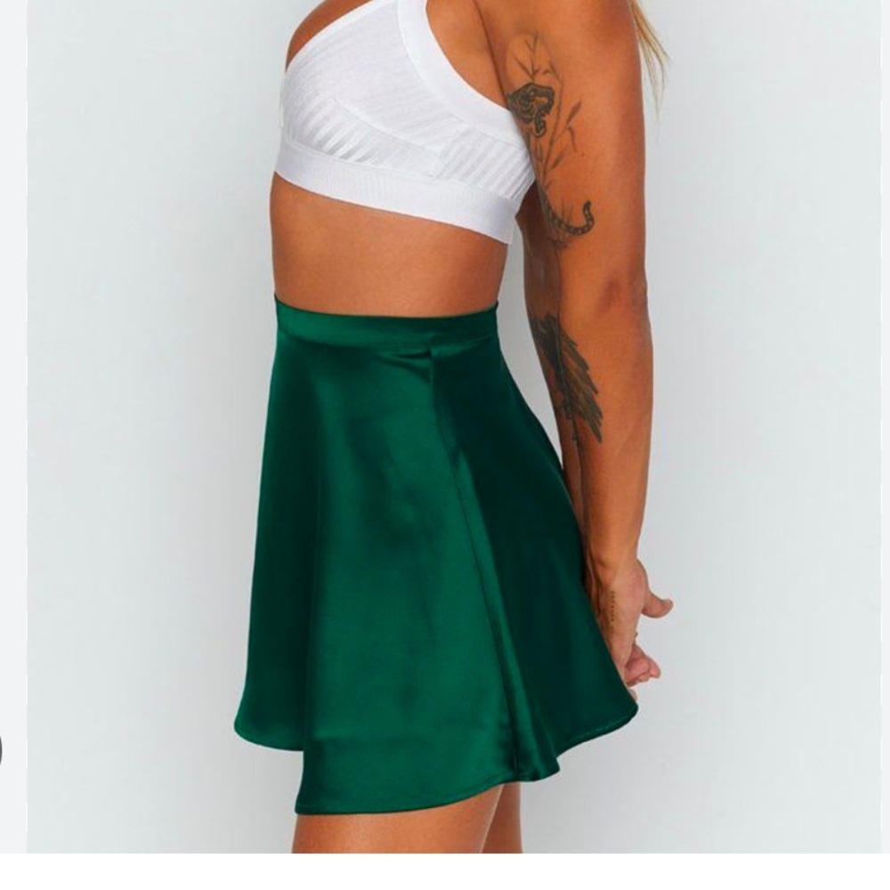 Beginning Boutique Satin Skirt